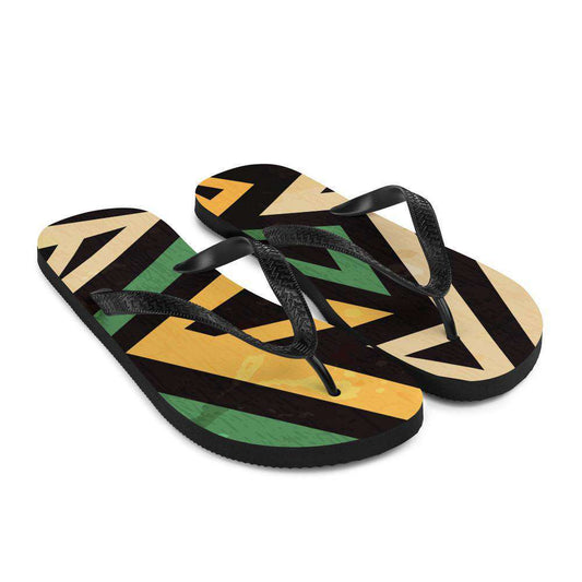 Bold Print Flip-Flops - Origins Clothing